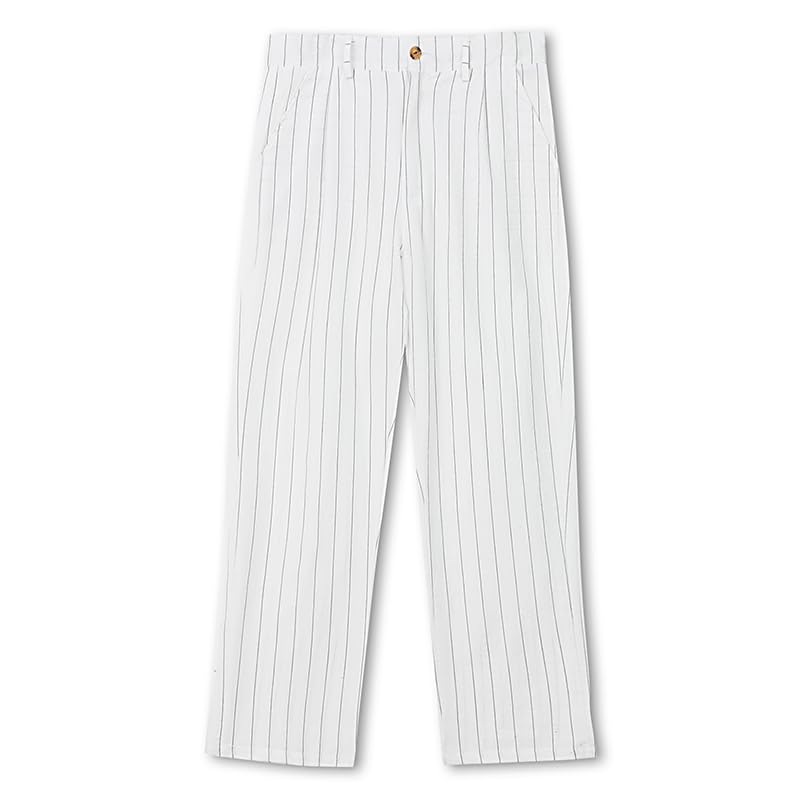 Mens Linen Pant Casual Lightweight Summer Pants Loose Fit Yoga Beach Lounge Trousers with Pockets