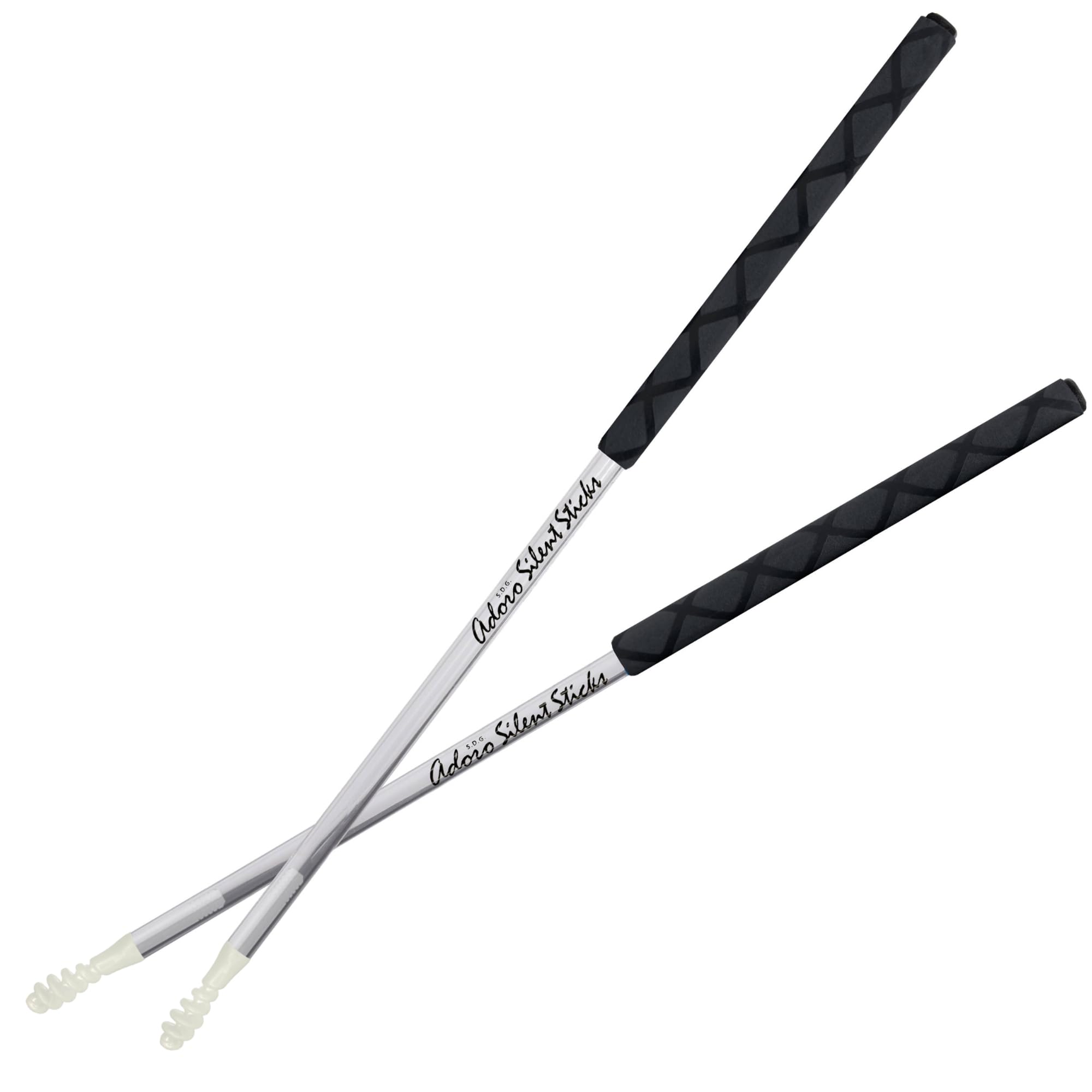 Adoro Silent Sticks - Drum Sticks Designed for Live Acoustic Music - Reduce the Volume of any Drum Set and Maintain a Full Stick Sound - No more Drum Shield or Dampeners needed - SSX (1 Pair)