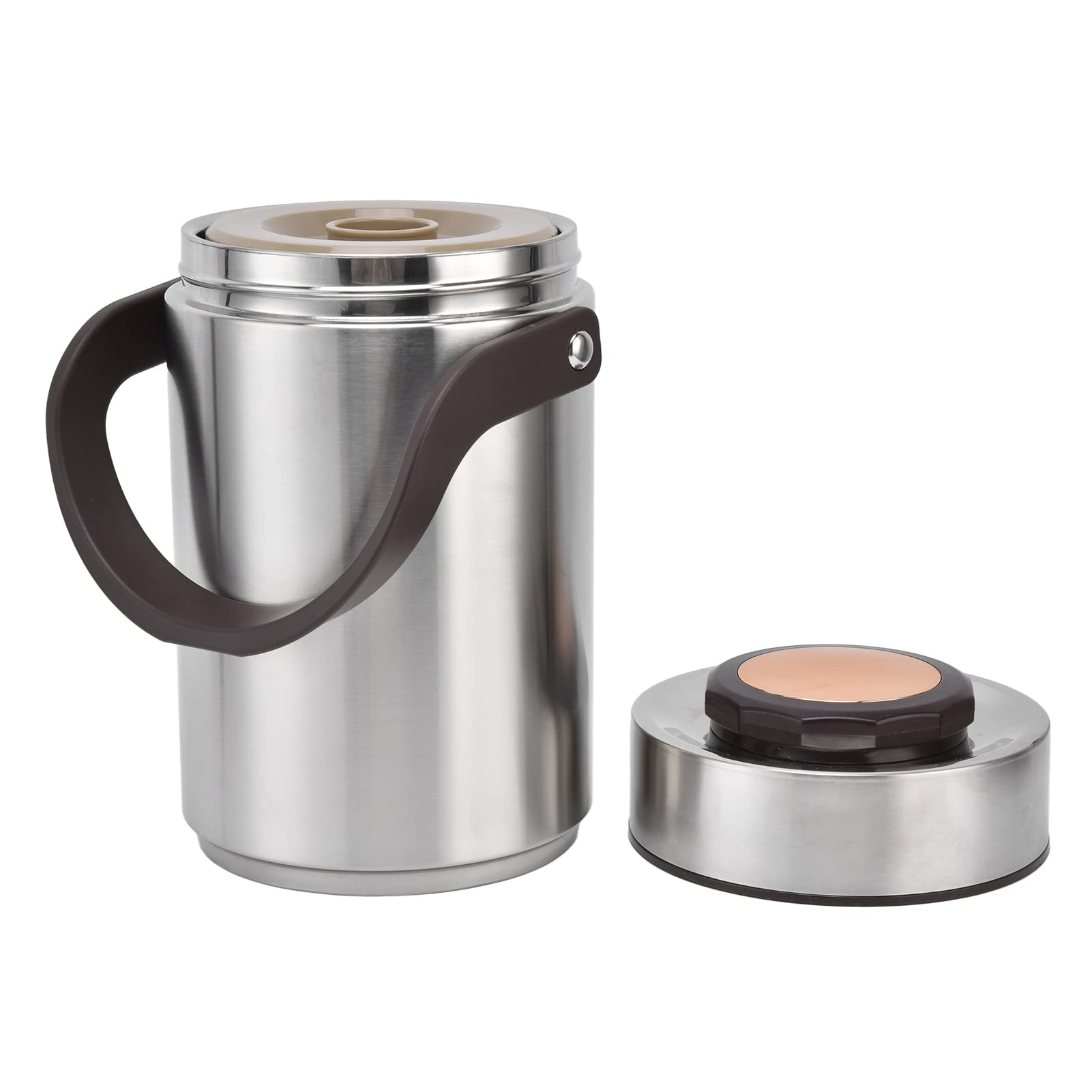 2,3L Thermos pour Repas Alimentaire, Récipient Isotherme Chaud 3 étages 304 Acier Inoxydable Boîte Repas Lunch Box Vacuums, avec Double Paroi pour Travail, Voyage, Pique-nique & Camping
