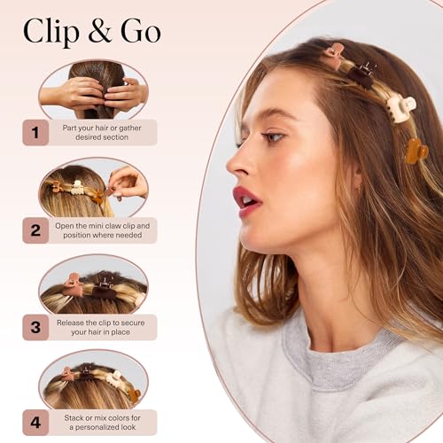Kitsch Small Hair Clips for Women and Girls - Sedona, 8pc Set - image 7