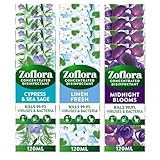 Zoflora Mixed Pack Assortment 12pc x 120ml, Concentrated 3-in-1 Multipurpose Disinfectant – Fragrances May Vary Kills 99.9% of Bacteria & Viruses