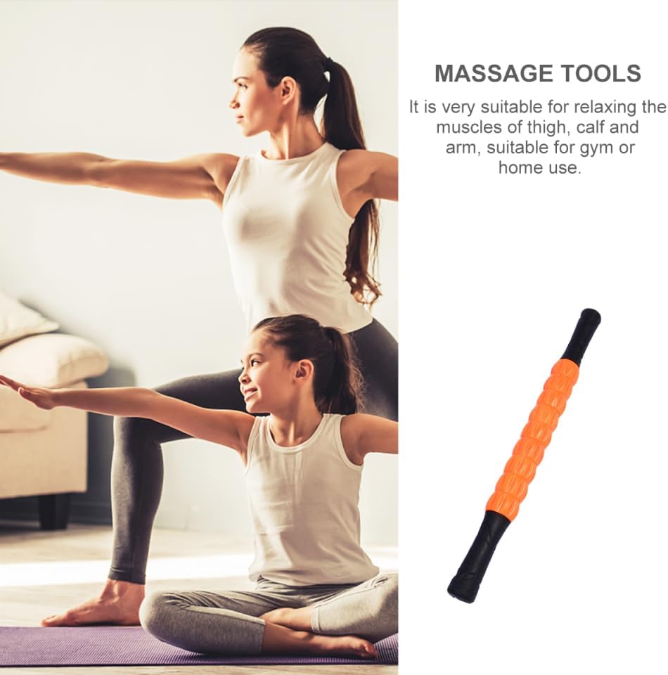EXCEART Muscle Roller Stick 17-Inch Ergonomic Massage Bar for Deep Tissue Relief and Muscle Relaxation Portable Massage Tool for Back Thighs Calves and Arms - Image 4