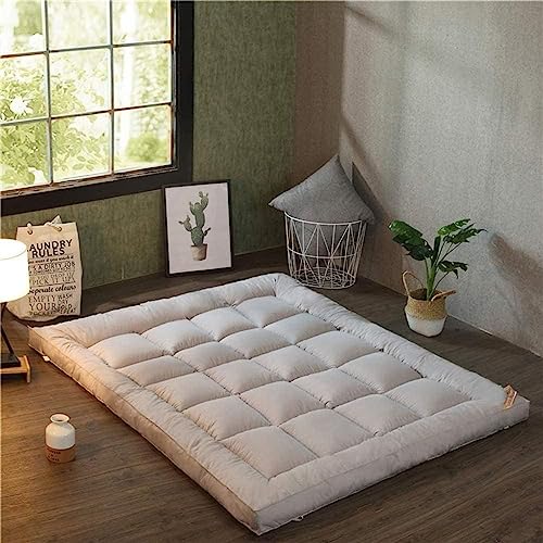 Colchón de futón de piso grueso, colchón de tatami japonés, almohadilla de dormir plegable, cama enrollable suave de invierno, colchón de dormitorio para estudiantes ( Color : D , Size : 150*200cm )