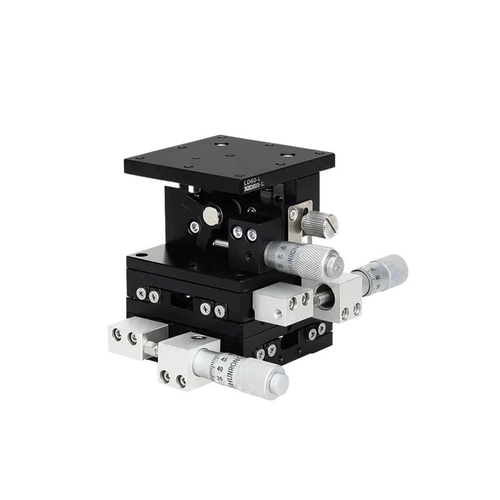 EZLUIYLDH Micrometer Linear Stage Manual Displacement Platform XYZ Axis 25/40/60mm(LD40-LM)