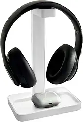 Suporte para headset e Fone De Ouvido Gamer. (Branco)