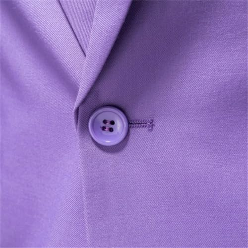 Men's Oversized Suit Jacket Slim-Fit Solid Color Wedding and Party Jacket3