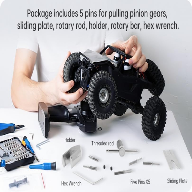 Extractor de engranajes de motor RC con pasadores intercambiables para piñón 6