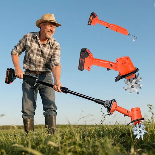 Cultivateur électrique 21V léger pour désherber les sols compacts sans effort
