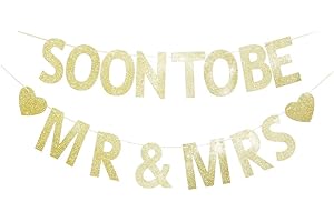 Soon to be Mr and Mrs Glitter Banner