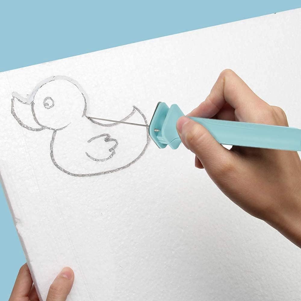 Hot Wire Foam Cutter, Hot Knife Foam Cutter Electric Styrofoam Cutting Tool, Foam Board Cutter for Styrofoam Foam Cutting, Arts, Crafts DIY,Power Adapter is not Included(10cm(7.5v 2.5A))