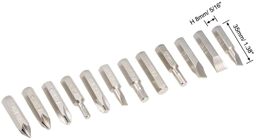 Utoolmart 13-in-1 Impact Screwdriver Set, Manual Reversible