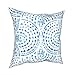 Niebiesko-białe abstrakcyjne marokańskie poszewki na poduszki dekoracyjna poszewka na poduszkę 50 x 50 cm bawełniana poszewka na poduszkę letnia dekoracja domu do wewnątrz na zewnątrz sofa salon