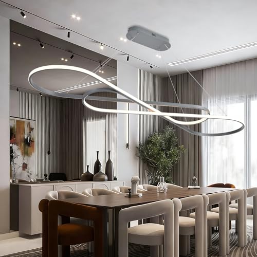 Image of 59.06in Large Dimmable LED Pendant Chandelier
