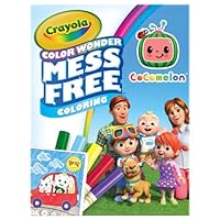 Crayola Cocomelon Color Wonder Coloring Set, Cocomelon Coloring Pages, Mess Free Coloring for Toddlers, Travel Activity, Gift for Kids