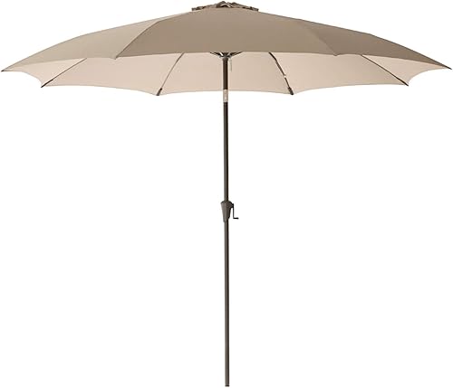 C-Hopetree Sombrilla de mercado para patio al aire libre de 10 pies con inclinación