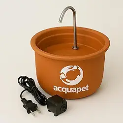 BEBEDOURO PARA GATOS DE CERÂMICA BICA DE INOX BIVOLT