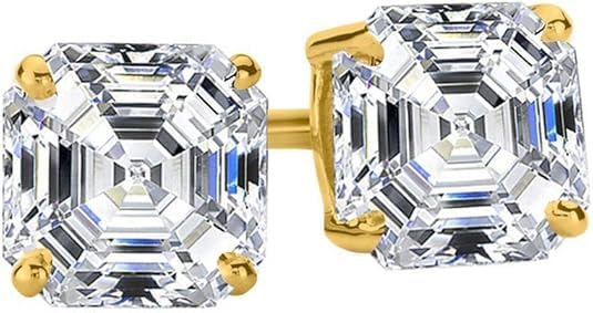 3/4-5 IGI Certified LAB-GROWN Round Cut Diamond Earrings 4 Prong Screw Back Luxury Collection (D-E COLOR, VS1-VS2 CLARITY)