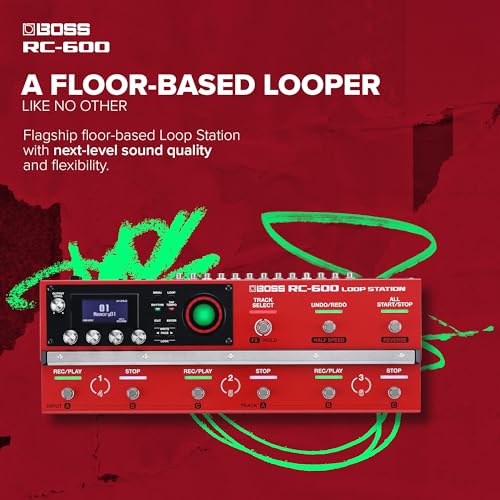 Image of BOSS RC-600 Floor-Based Loop Station for Looping Musicians | Evolved Features & Customizable Functions | Next-Generation Sound Quality | Massive Onboard Effects Options | Unmatched Real-Time Control | • 6 Stereo Tracks • 32-Bit Floating-Point Processing, 44.1 Khz Wav Format • Approx. 1.5 Hours Max, 3 Stereo Outputs