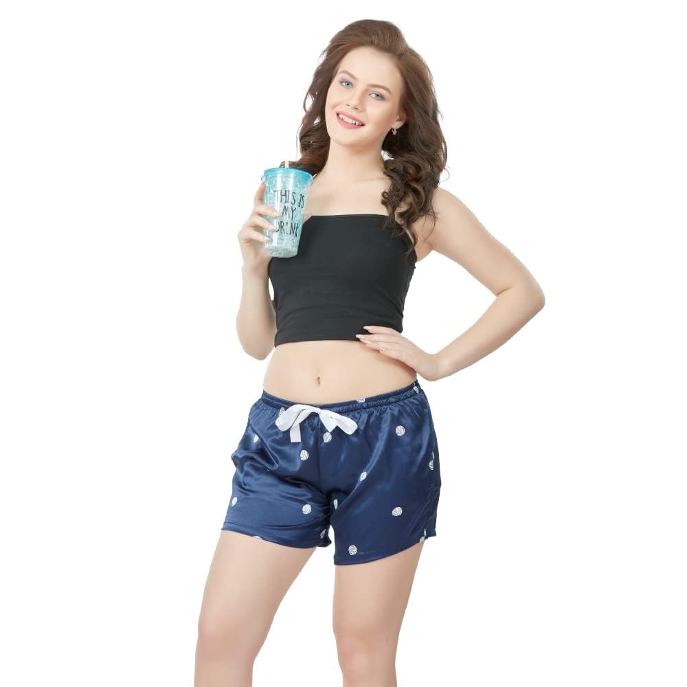 Women's Satin Shorts | Soft, Stylish & Comfortable Loungewear WWS-B0BKWKT1TQ-picture-11