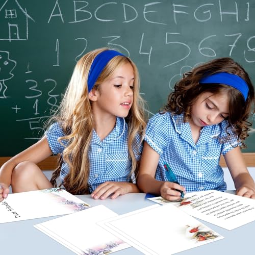 EggSun 60 Pcs Stationery Paper, Winter Computer Writing Paper,4 Design holiday event Border Letterhead for Invitations,Gifts,Holidays,Party Notes(8.5x11Inch) - Image 7