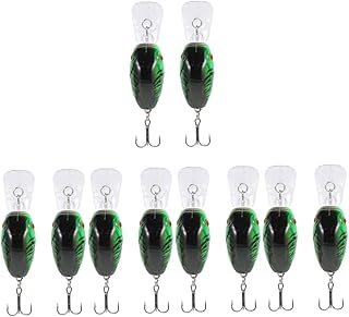 10 Pcs Simulated Fake Fishing Bait Fishing Lures for bass Saltwater Lures bass Lures Lifelike Fishing Lures Fishing Gear crankbaits for bass Fishing Angling Accessory Fishing Tool BESPORTBLE