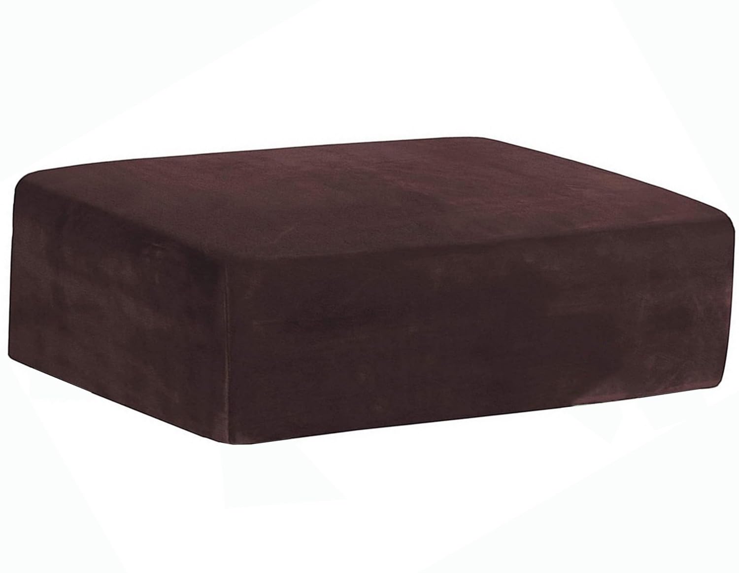 ILiemao Ottoman Cover Rectangle, Stretch Rectangular Ottoman Covers Slipcover, Foot Stool Covers for Living Room with Nonslip Elastic Bottom，Removable Washable(V-09,85-95x70-80cm)