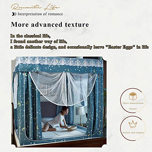 Cortina de cama de sombreado para dormitorios compartidos y protección total de insectos 4