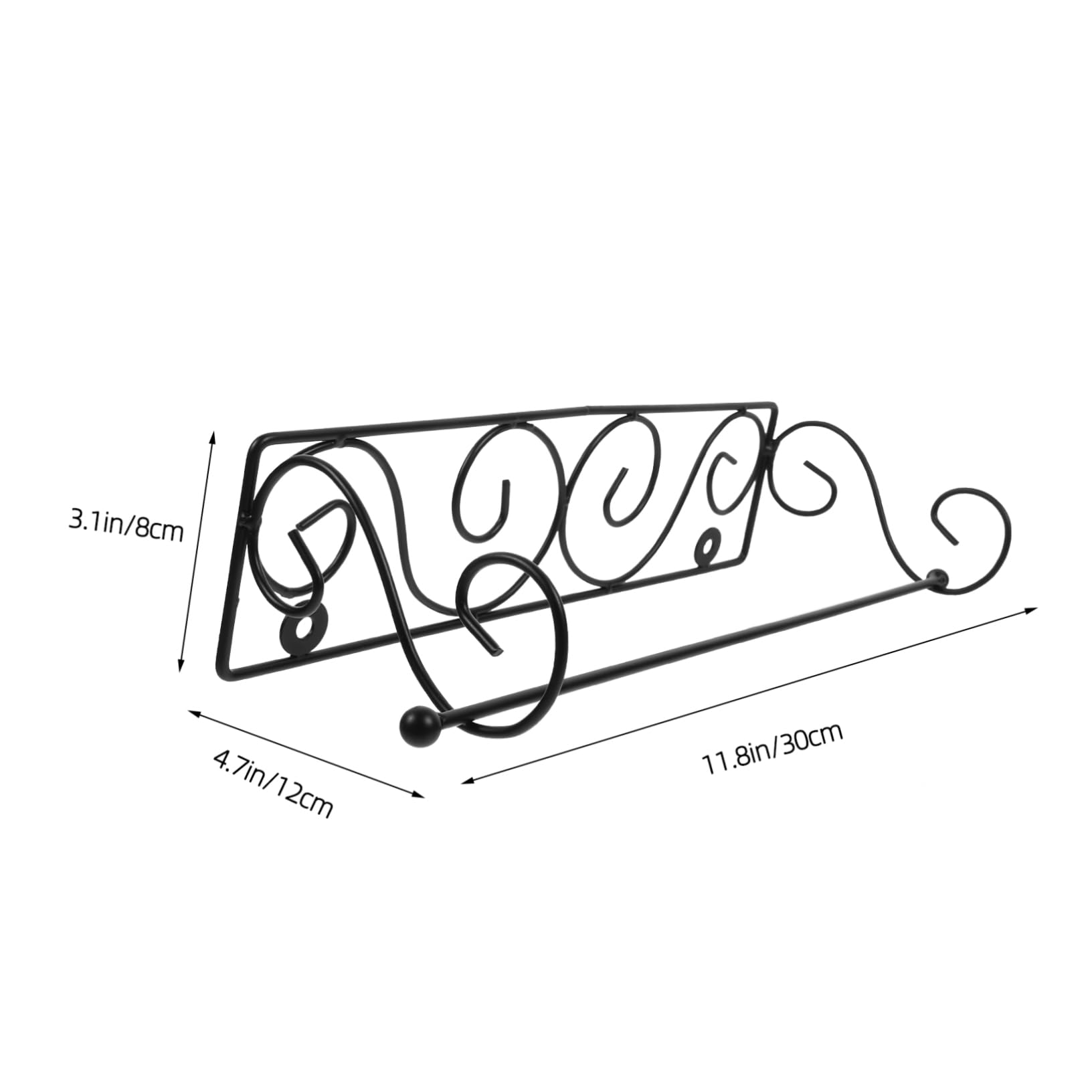 BRIGHTFUFU Vintage Wall Mount Paper Roll Shelf Rustic Paper Holder Industrial Style for Kitchen Bathroom Decorative Paper Towel Rack