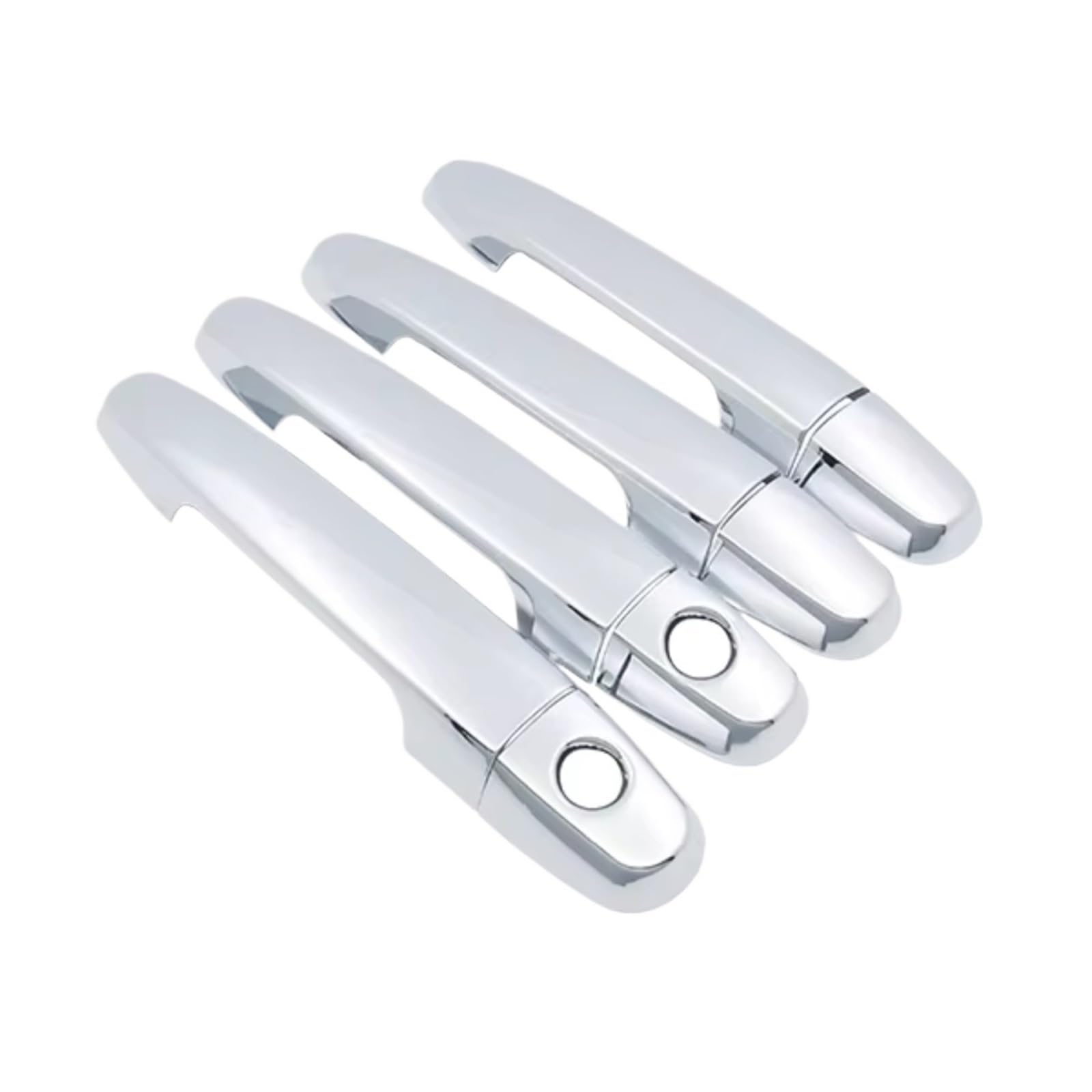 for Toyota for Corolla E140 E150 2007-2013 Car Accessories Stickers ABS Styling Chrome Door Handle Cover Trim Car Exterior Door Handle(2Keyholes 4door)