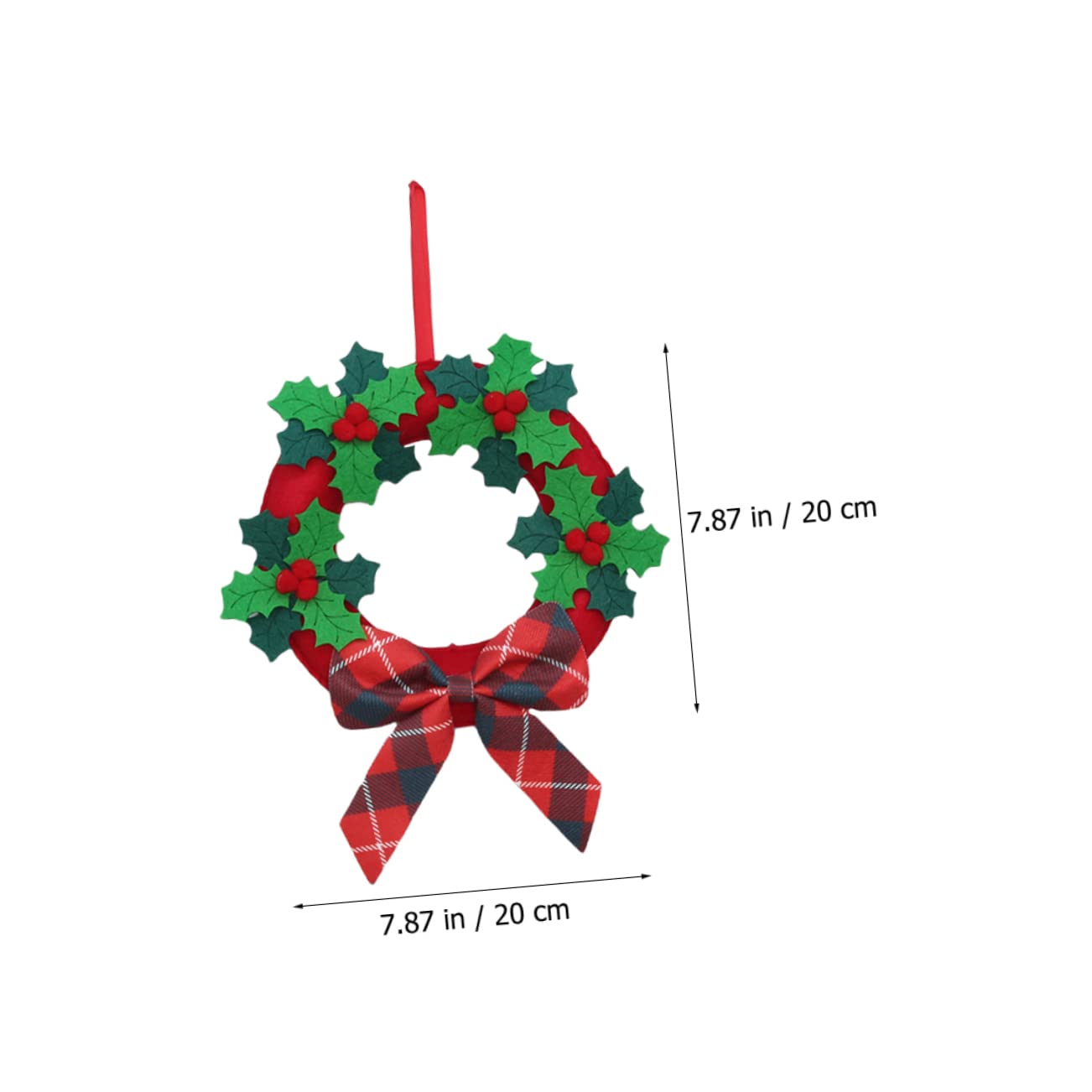 Zerodeko 4 Pezzi Di Ornamenti Per Ghirlande Natalizie Decorazioni In Feltro Decorazioni Invernali Ghirlande Accessori Per Alberi Di Natale Per Porta D'Ingresso