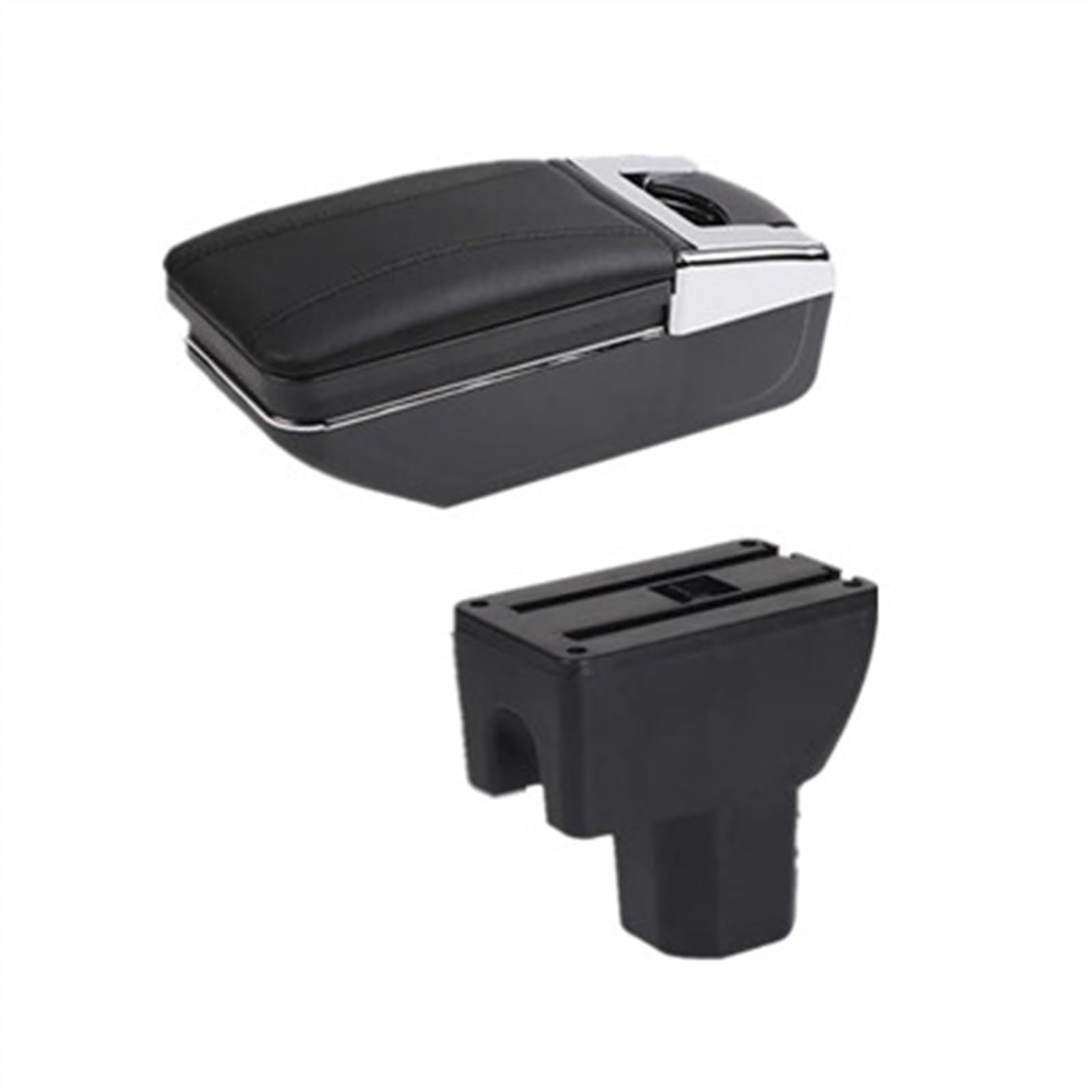 NOHEEU Car Interior Accessories Center Console Storage Box Multifunctional Armrest For Ignis(A black line)