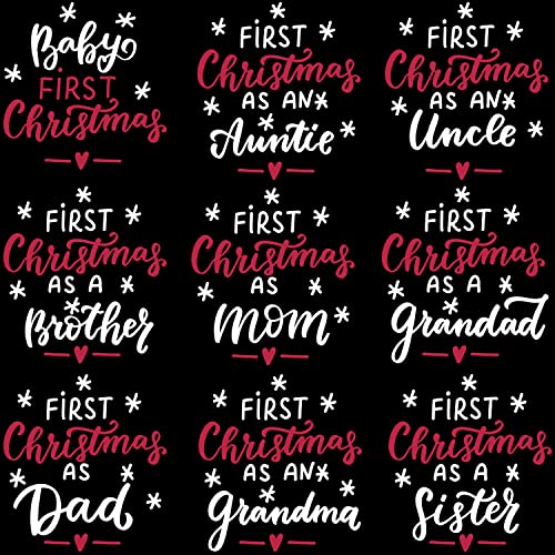 Personalized First Christmas Shirt - Family Matching T-Shirts, Baby's First Christmas Tee, Santa Holiday2