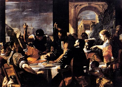 Tableaux Graffiti Art Mural Mattia Preti Décoration Murale Salon Moderne 60x90