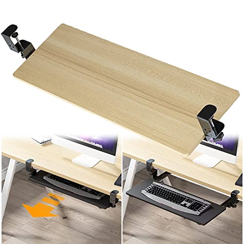 Vassoio ergonomico per tastiera con morsetto piattaforma regolabile e rimovibile migliora il comfort e la produttività per luso in ufficio