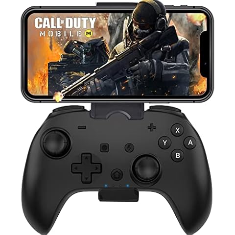 Game Controller for iPhone, Arvin MFi Mobile Bluetooth Gaming Gamepad Joystick, Direct Connection and Direct Play, Compatible with iOS iPhone 14/13/12 Mini/Pro/Pro Max/iPad, Android, Nintendo Switch Cover