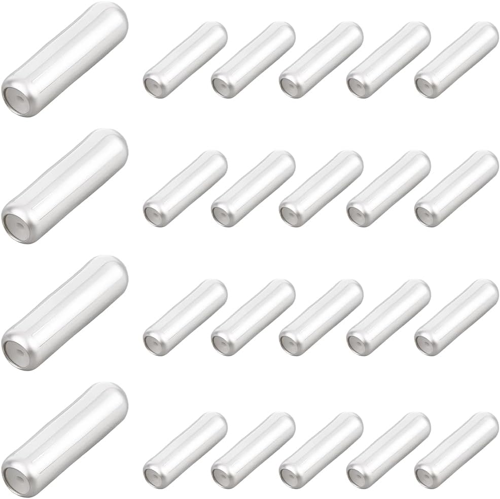 SUNNYCLUE 1 Box 100Pcs Stick Pin Caps Pin End Caps Silver Metal Brass Lapel Brooches Sticks Backing Stopper Ends Locking Beads Findings with Rubber Inside for Jewelry Making DIY Craft Accessories