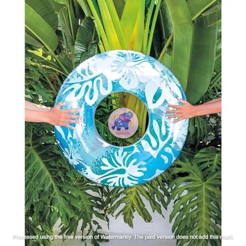 Image of Inflatable Swimming Rings for Adult| Printed Floater for Summer Fun|Circle Swim Tube for Pool Party, Lake, Beach| Swimmer Training Aid|Water Safety Float for Kids 9+ Pack of 1