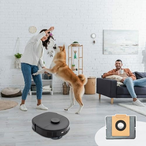 Image of 8 Pack Dust Bags for Eufy X10 Pro Omni & X8 Pro with Self-Empty Station Robot Vacuum Cleaner Bags, Robot Replacement Bag Accessories Part,Large Capacity
