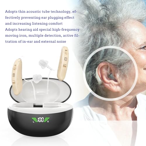 Hearing Aids (Not Amplifiers) Rechargeable 16-Chanels Digital Noise Cancellation Hearing Aids for Seniors Hearing Loss High Sound Quality - Image 5