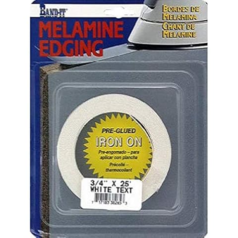 CLOVERDALE 88265 7/8x25'WHT Melam Edging, 7/8" x 25', White Cover