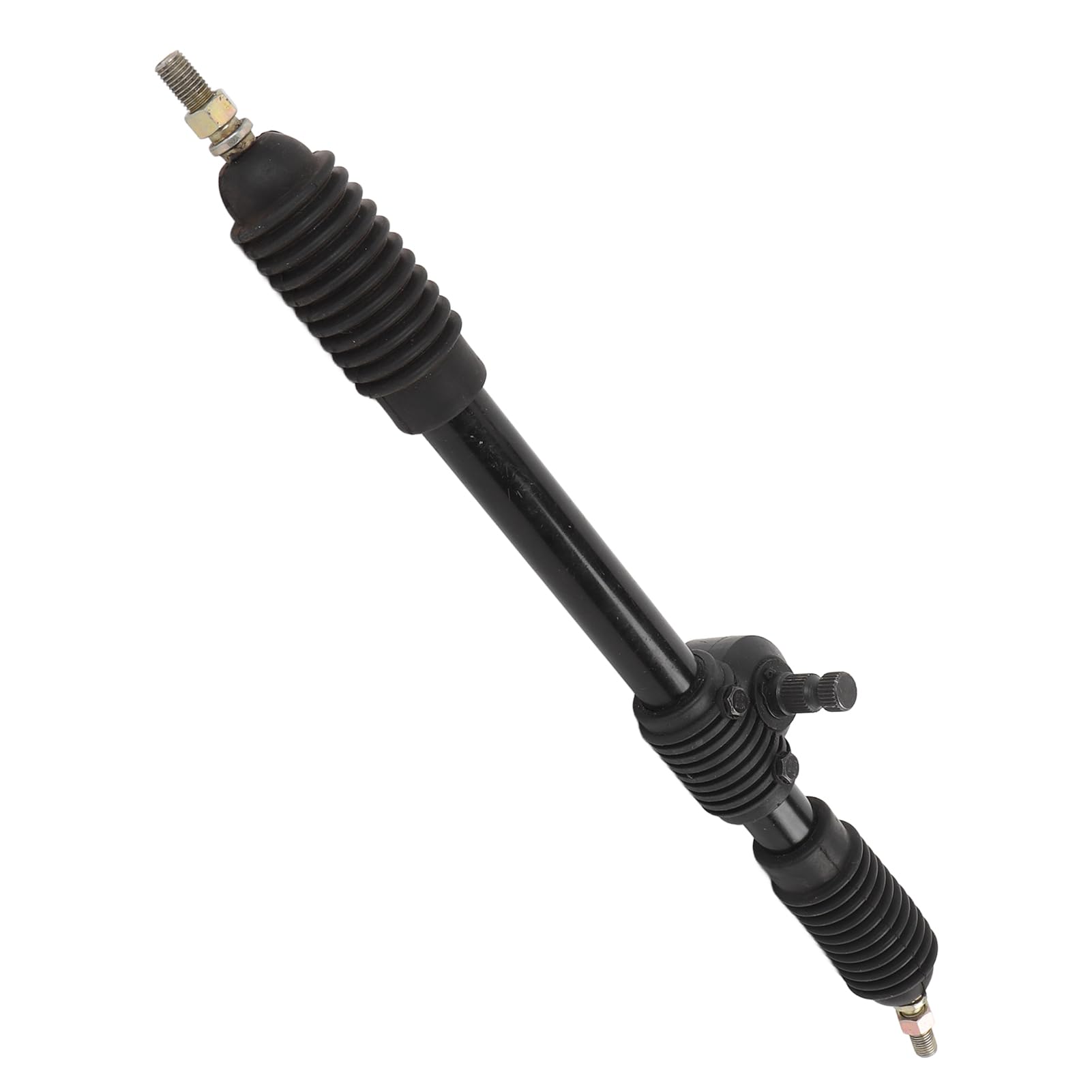 CHICIRIS Cremallera de Dirección Asistida de 490 Mm, Aleación de Acero de Alta Dureza 30T con Revestimiento Antioxidante Negro, para Triciclo Todoterreno Go Kart ATV