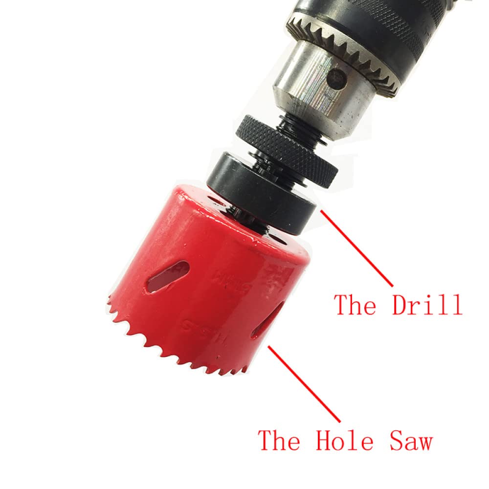 Broca de carburo HSS bimetálica M3 de 32-76 MM, broca de carburo para trabajar con metales, herramientas de mano de madera, hierro, aluminio, acero, 57mm