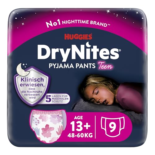 Huggies DryNites Nachtwindeln bei Bettnässen, für Mädchen ab 13 bis ca....