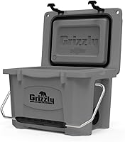Vista 47 de Grizzly 20 Cooler Cofre de hielo de 20 cuartos de galón duradero con aislamiento rotomoldeado Fabricado en Estados Unidos Garantía de por vida