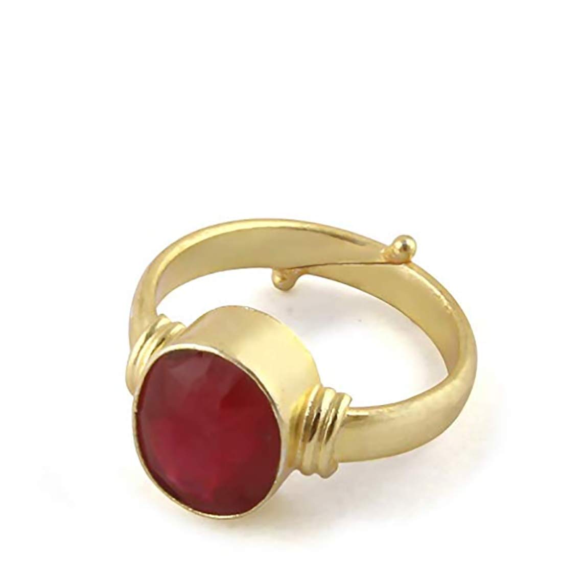 2.25 Carat Natural Ruby/Manik Punchdhatu Adjustable Ring for Man and Woman-image-19