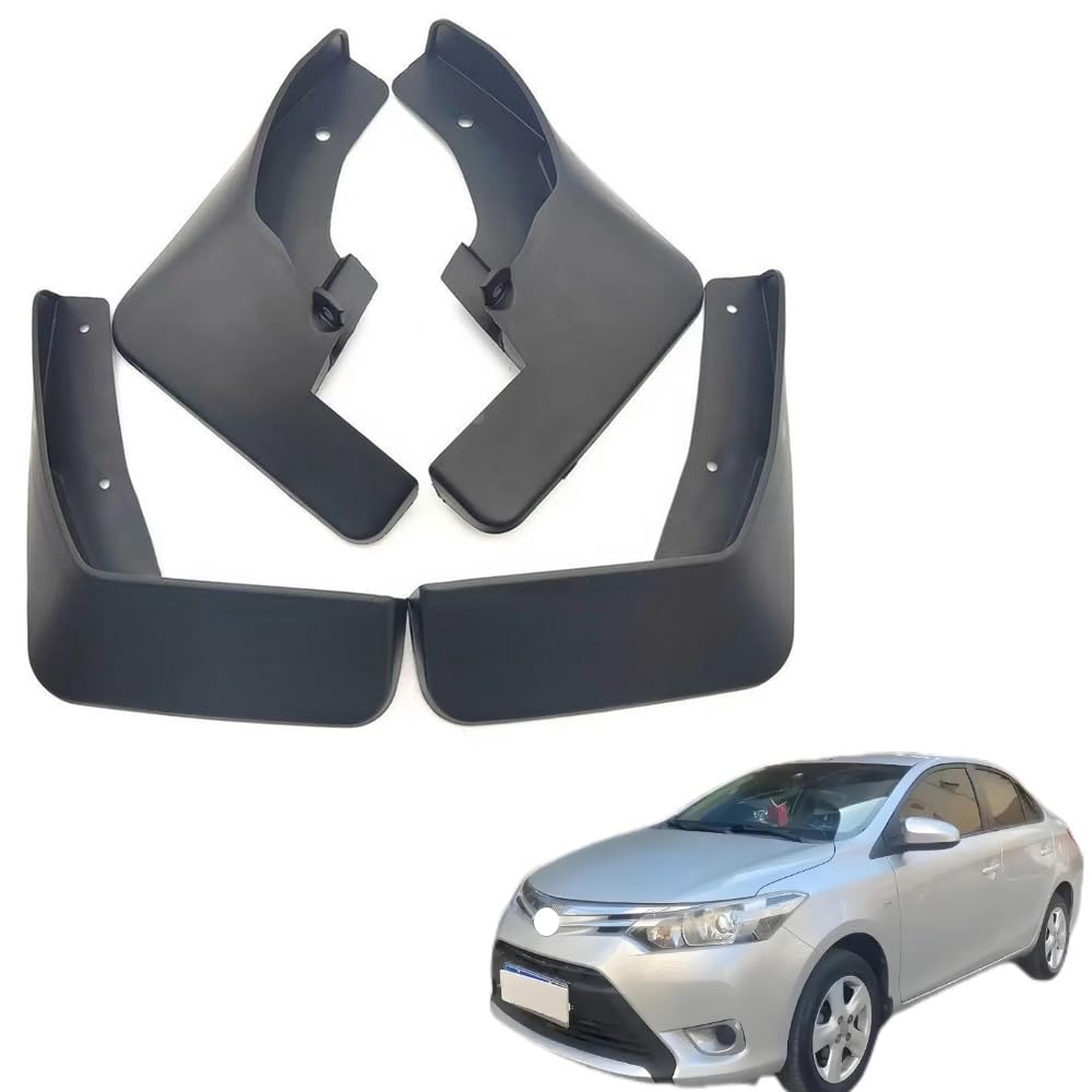 QIZUN 4pcs Car Front Rear Mud Flaps for Toyota Vios 2014-2019