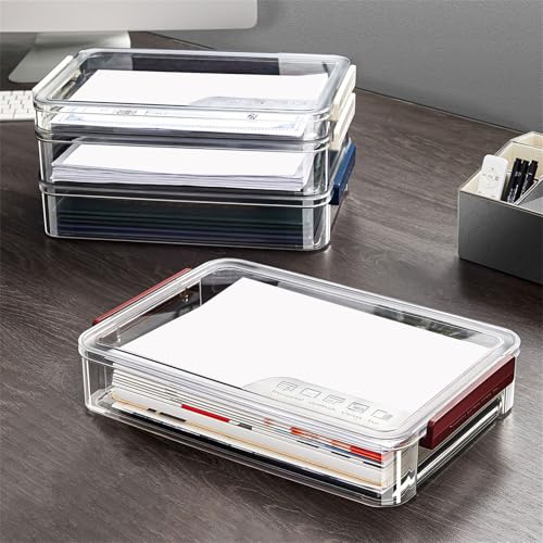 Boîte transparente étanche pour stocker le papier et les dossiers - 8