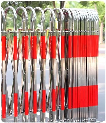 Taşınabilir Katlanır Güvenlik Barikat Kapısı - Yol Girişleri için Uzatılabilir Paslanmaz Çelik Trafik Bariyeri (1.1x1m) - Güvenlik ve Kalabalık Kontrolü için İdeal - Görsel 3