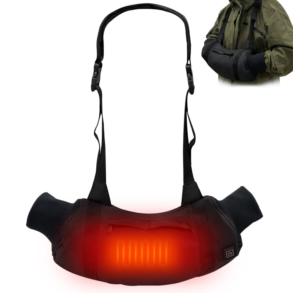 Scaldamani Elettrico Ricaricabile USB, Invernale Morbido Borsa Calda Elettrica e Doppie Tasche, Antivento Scaldino Elettrico Mani a 3 Livelli, per Campeggio All'aperto, Sci, Caccia, Regalo