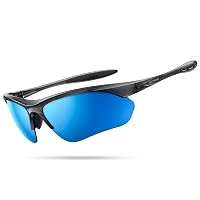 Lamicall Occhiali da Sole Ciclismo Polarizzati - [22g & Design Avvolgente] UV400 Protezione